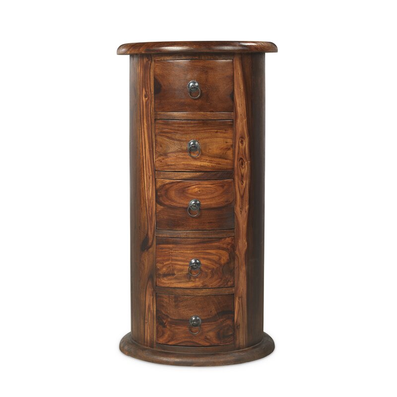 Union Rustic Jali Indian 5 Drawer Chest Of Drawers Reviews